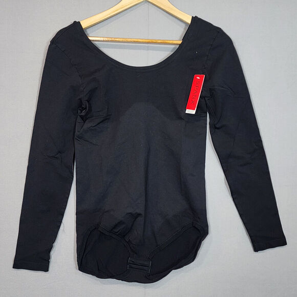 SPANX Long Sleeve Bodysuit Full Coverage Black Slimming Women's Size XL - NWT - Picture 1 of 6